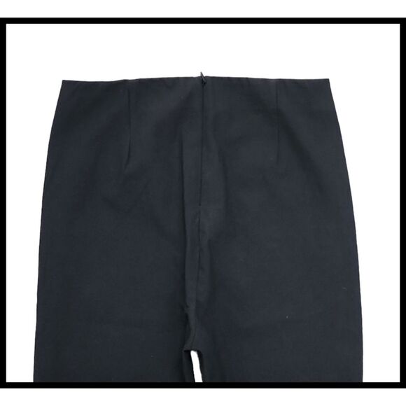 Rag & Bone Simone High Rise Slim Stretch Crop Pants Plain Front Rear Zip Black 6 - Picture 6 of 14